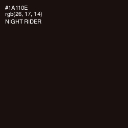 #1A110E - Night Rider Color Image